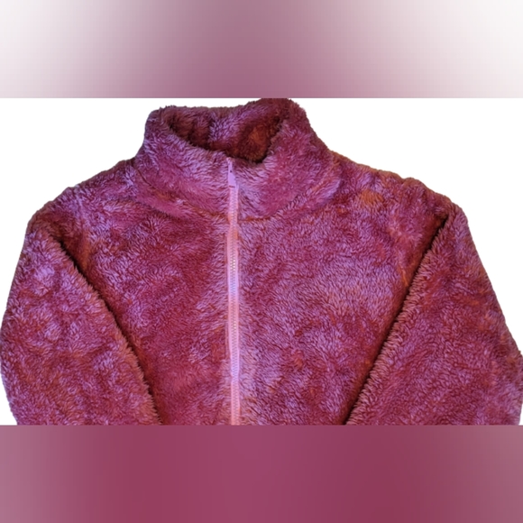 NWOT Zenana Outfitters pink zip up through collar ultra plush & soft side pocket - Picture 4 of 10